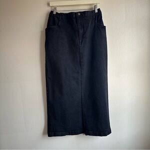 American Vintage Black Midi Skirt